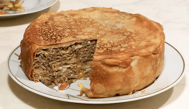 Блинный пирог с начинкой - оригинальные рецепты слоеных блинов с мясом | img 5a645a8702c03
