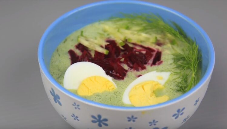 Пошаговый рецепт супа Холодник из свеклы на кефире