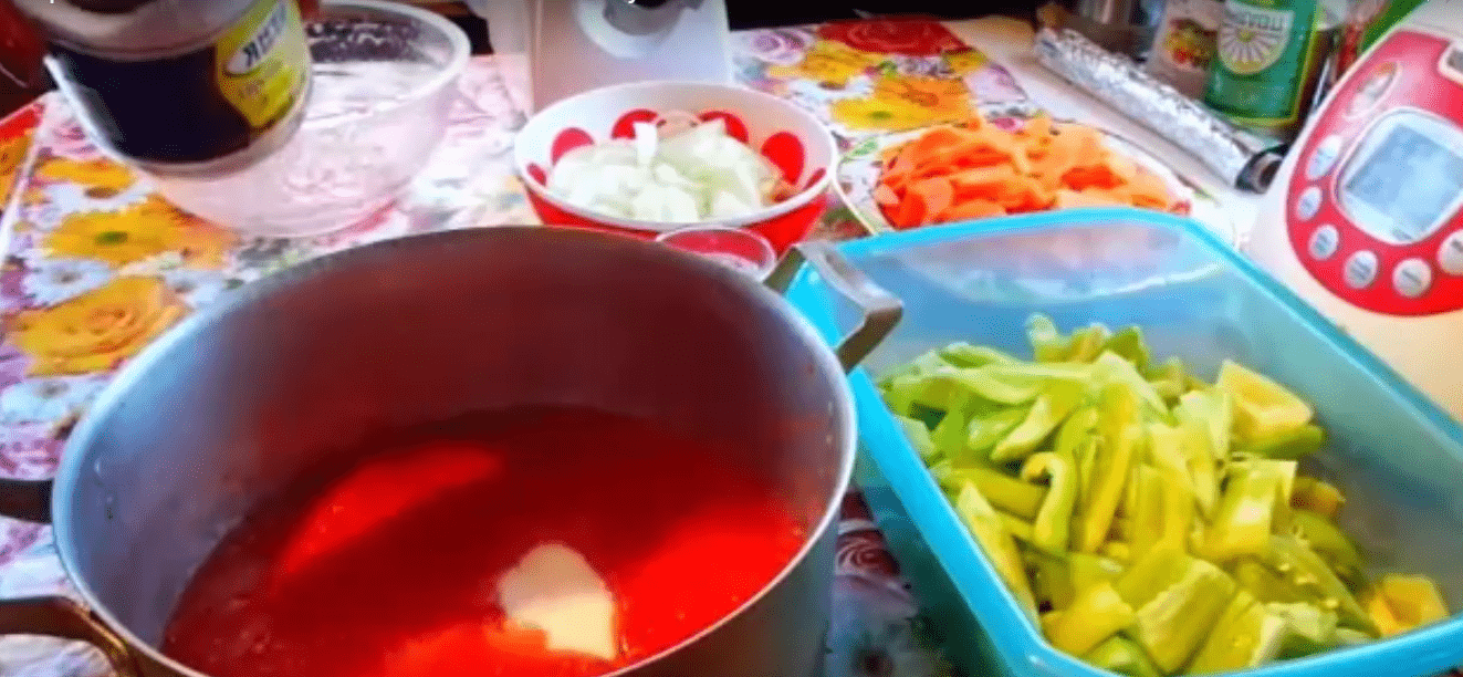 Лечо из болгарского перца на зиму - пальчики оближешь. Простые рецепты с томатной пастой | img 59a97fc1b93e2