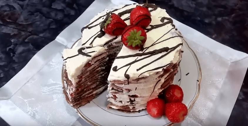Блинный торт со сладким кремом - 5 вкусных рецептов приготовления в домашних условиях | img 5a609da4da3d1