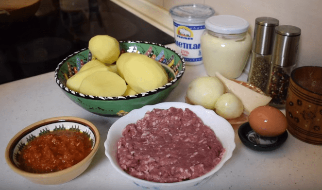Картофельная запеканка с фаршем - Топ 5 рецептов мясной запеканки в духовке | img 5a7c5a412a4e3