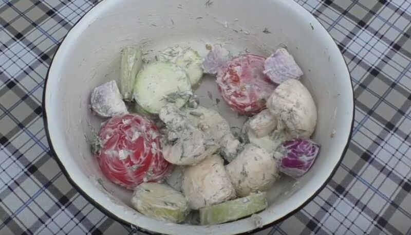 Овощи гриль на мангале - 5 рецептов вкусных маринадов для овощного шашлыка | snryn64ngfn9