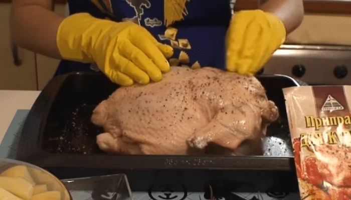 Курица в духовке - простые рецепты запекания птицы целиком | img 5af4698bbfbc4