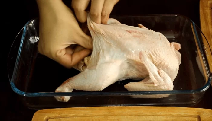 Фаршированная курица в духовке: рецепты приготовления тушки целиком | img 5af866d1a7eda