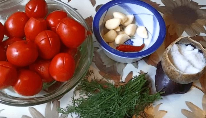 Помидоры в пакете: 6 вкусных и быстрых рецептов помидоров с чесноком и укропом | img 5b391229edf1e