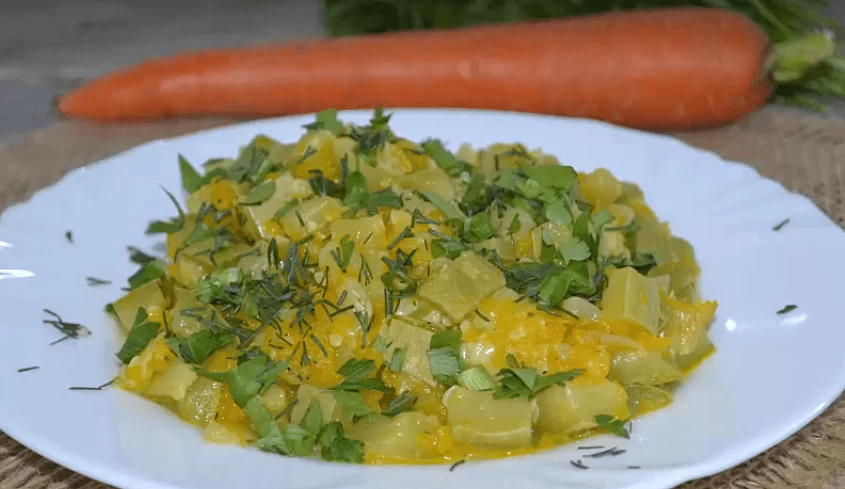 Тушеные кабачки с овощами - как тушить кабачки на сковороде и в кастрюле | img 5b45d081e1cec