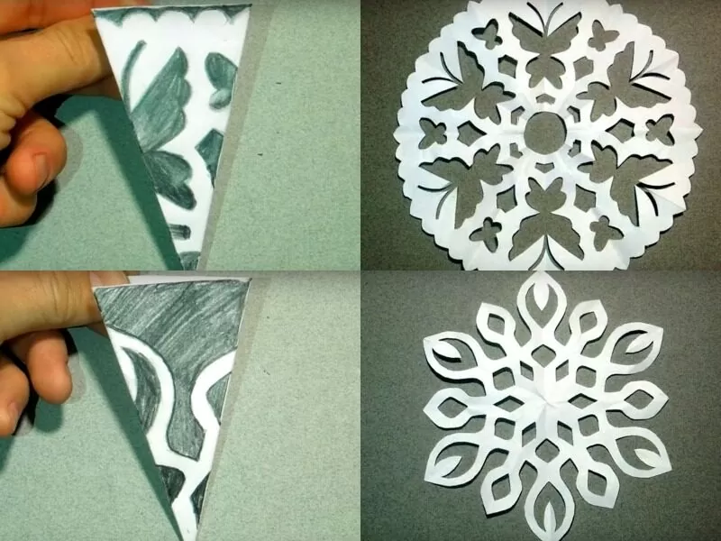 Как сделать снежинку из бумаги а4 легко и красиво (+шаблоны для вырезания) | symsr7mhm m e1575559327665