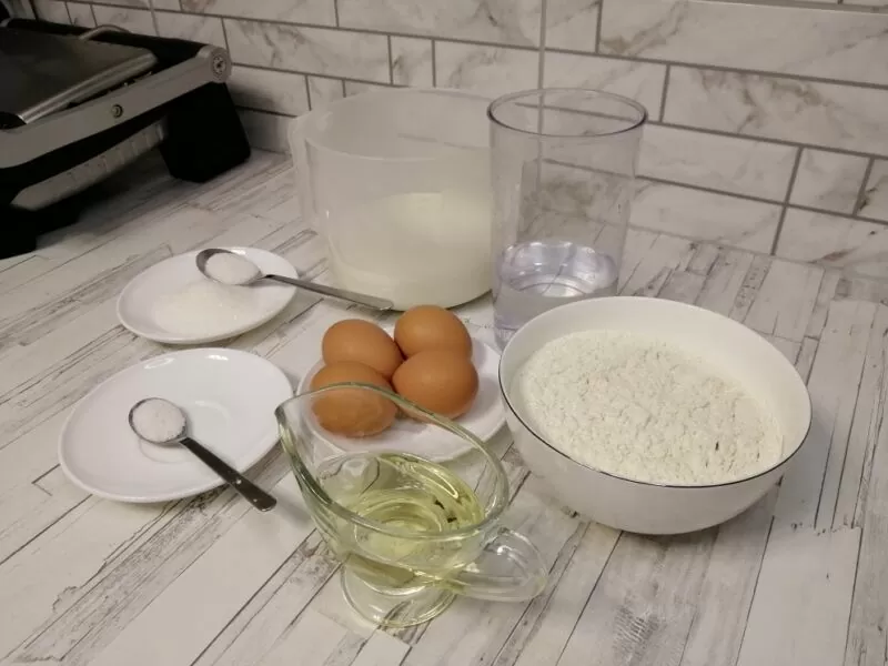 Как приготовить блины на молоке? Мой быстрый и вкусный рецепт тонких блинов | ingredienty dly blinov 1
