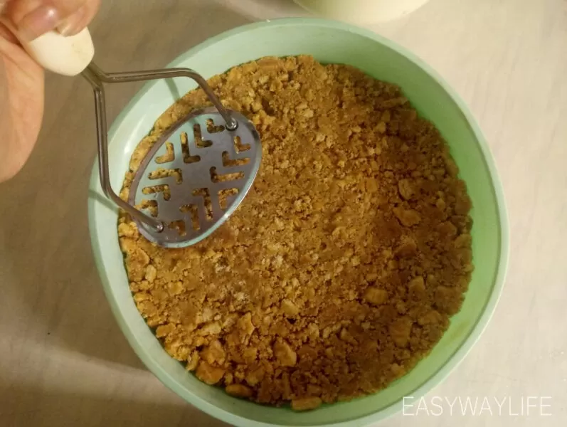 Приготовление нижнего слоя чизкейка без выпечки рис 4
