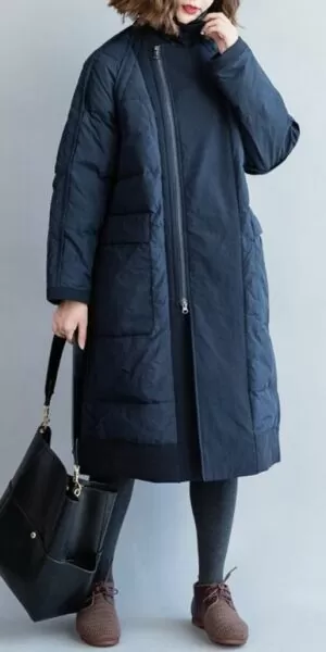 Стёганое демисезонное женское пальто рис 4