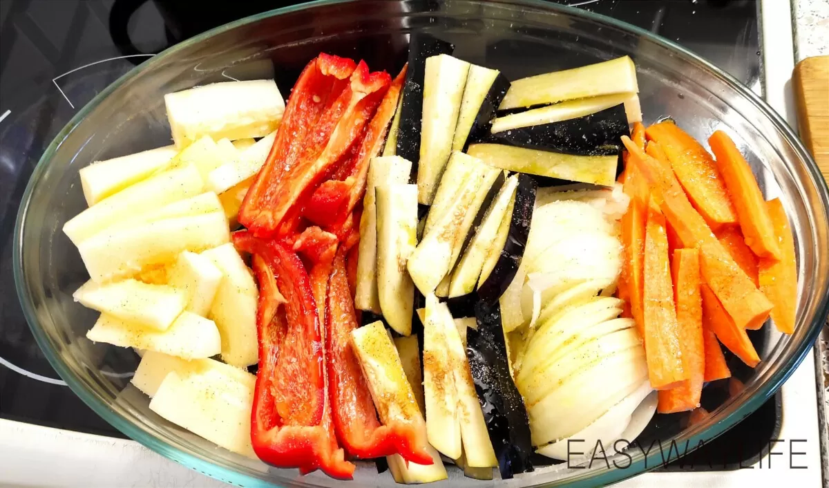 Подготовка и запекание овощей в духовке рис 5
